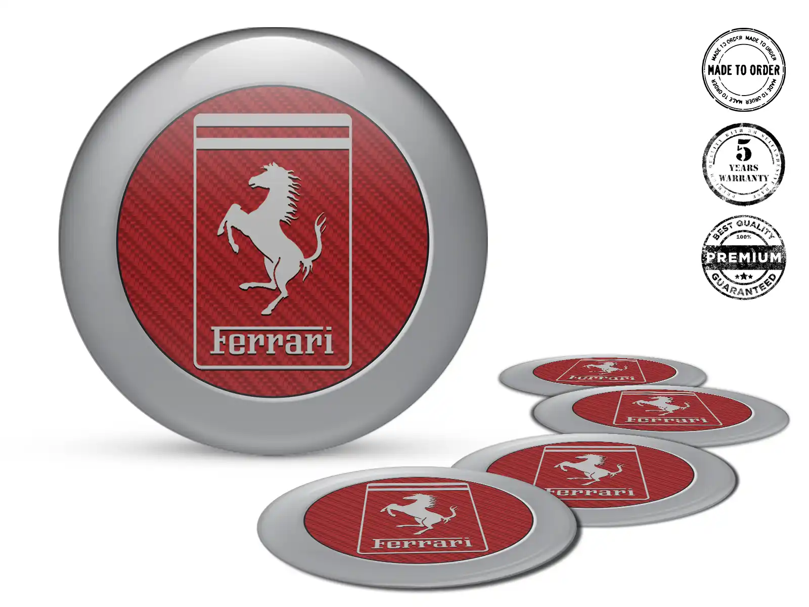 Ferrari Édition Autocollants Résine Étiquettes Roue de Luxe